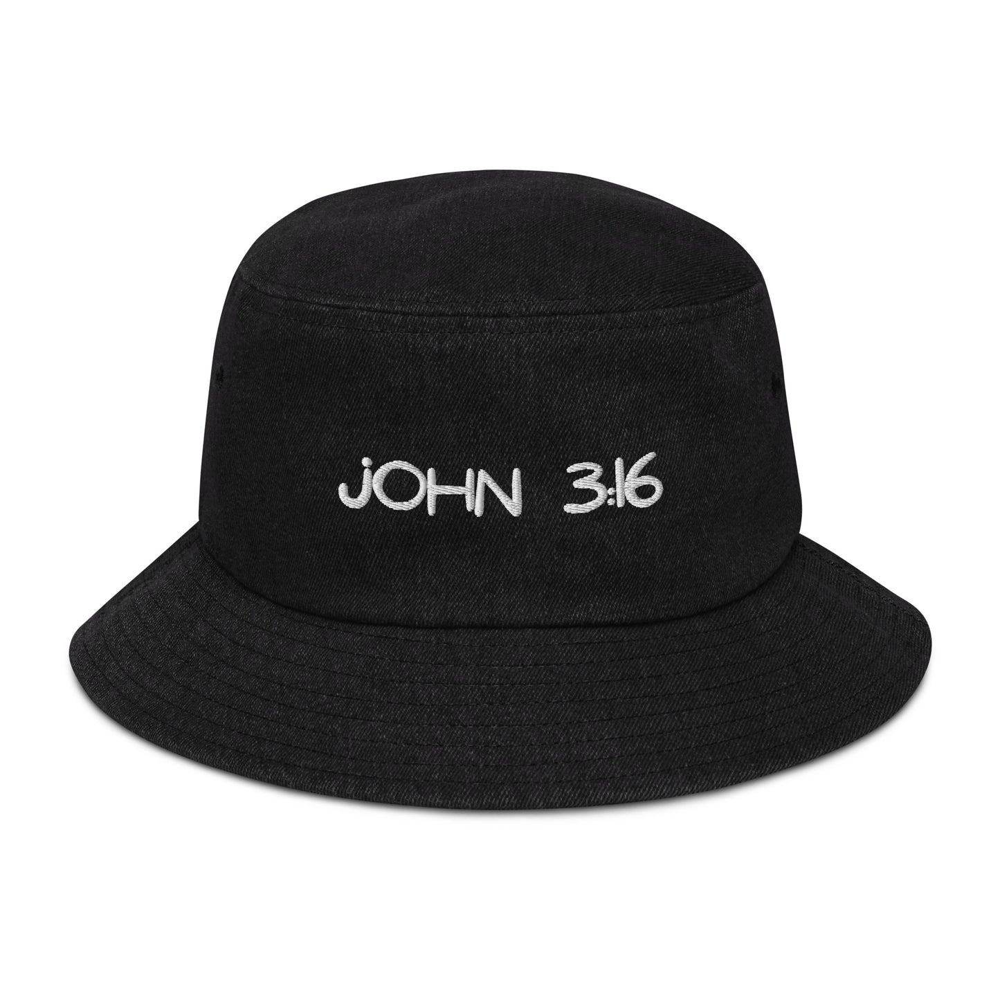 John 3:16 Denim bucket hat