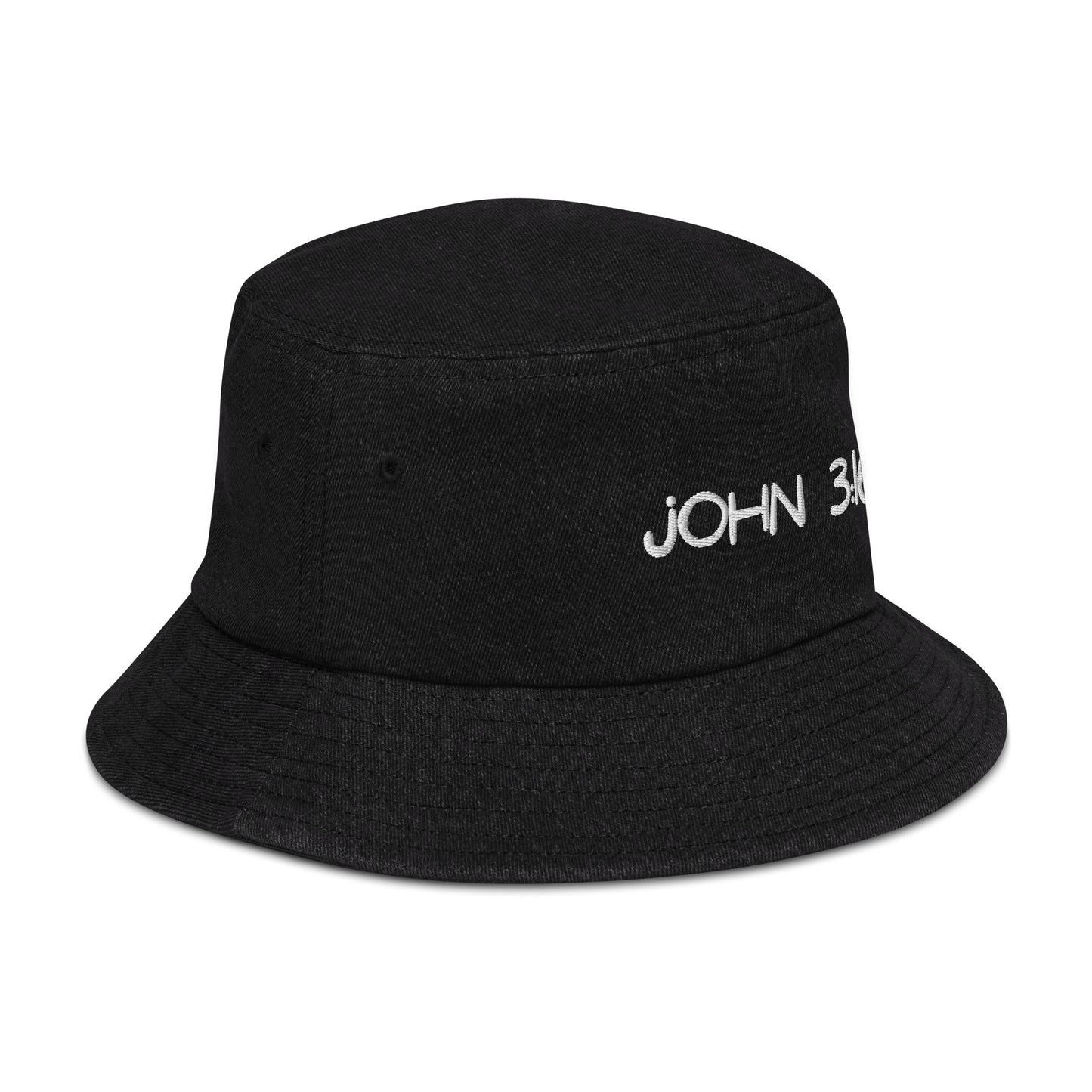 John 3:16 Denim bucket hat