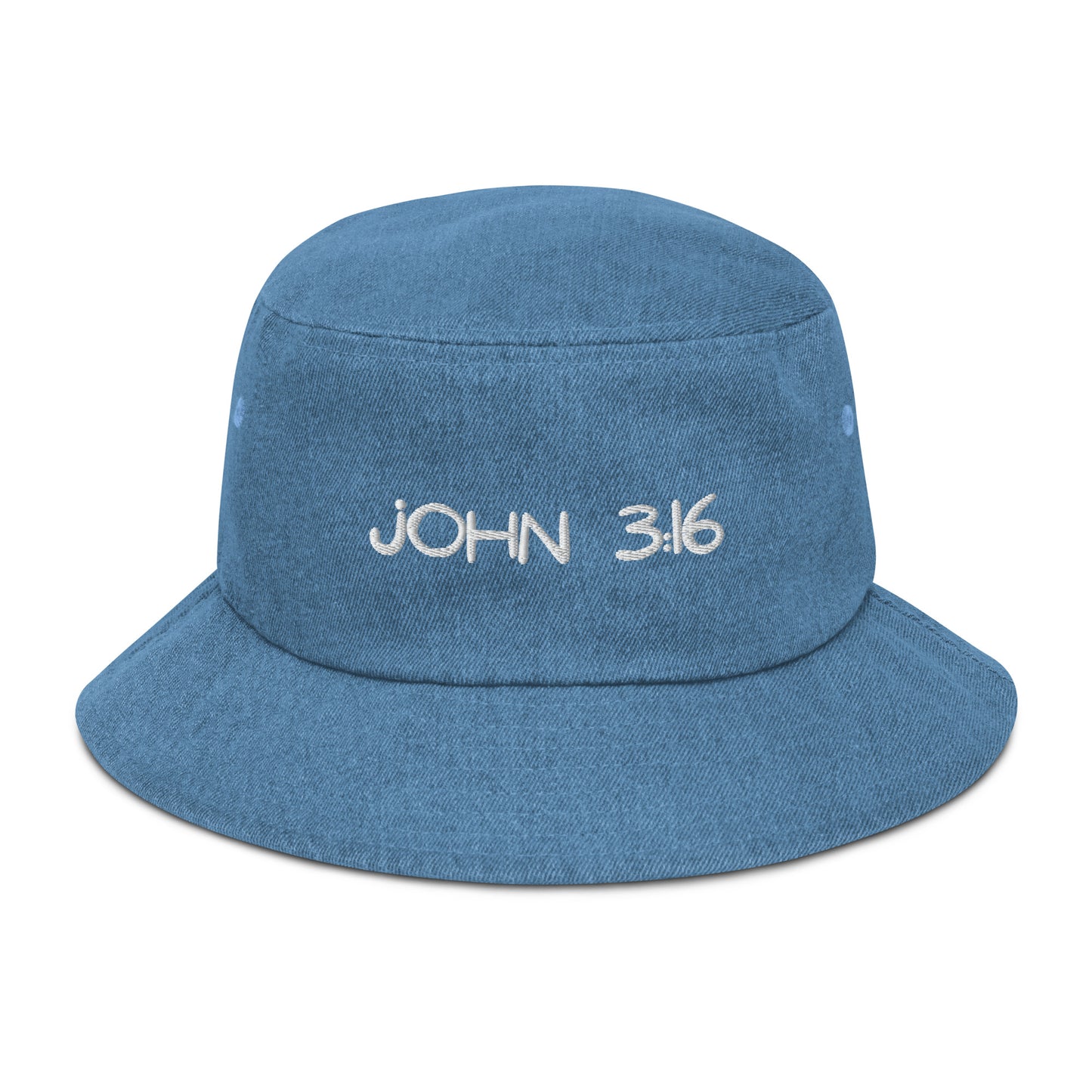 John 3:16 Denim bucket hat