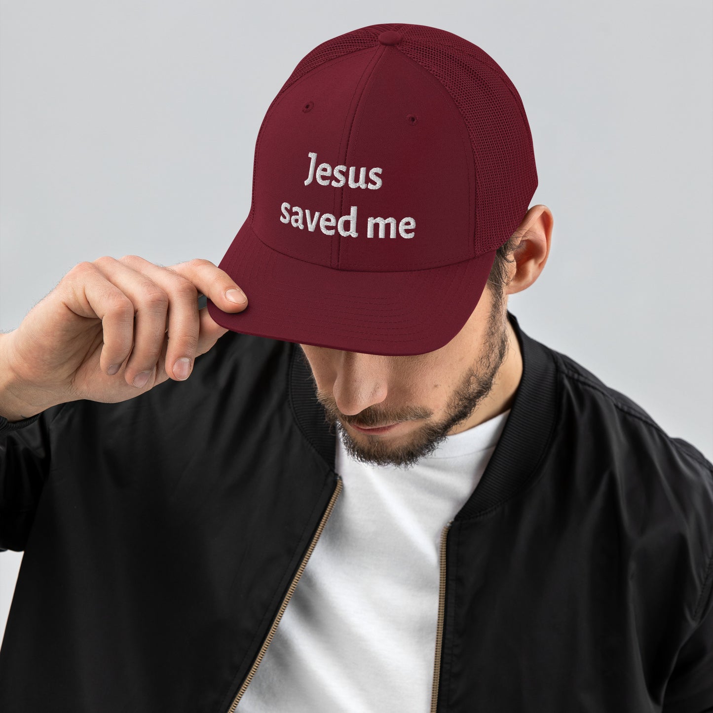 Jesus Saved Me Richardson 112 Trucker hat